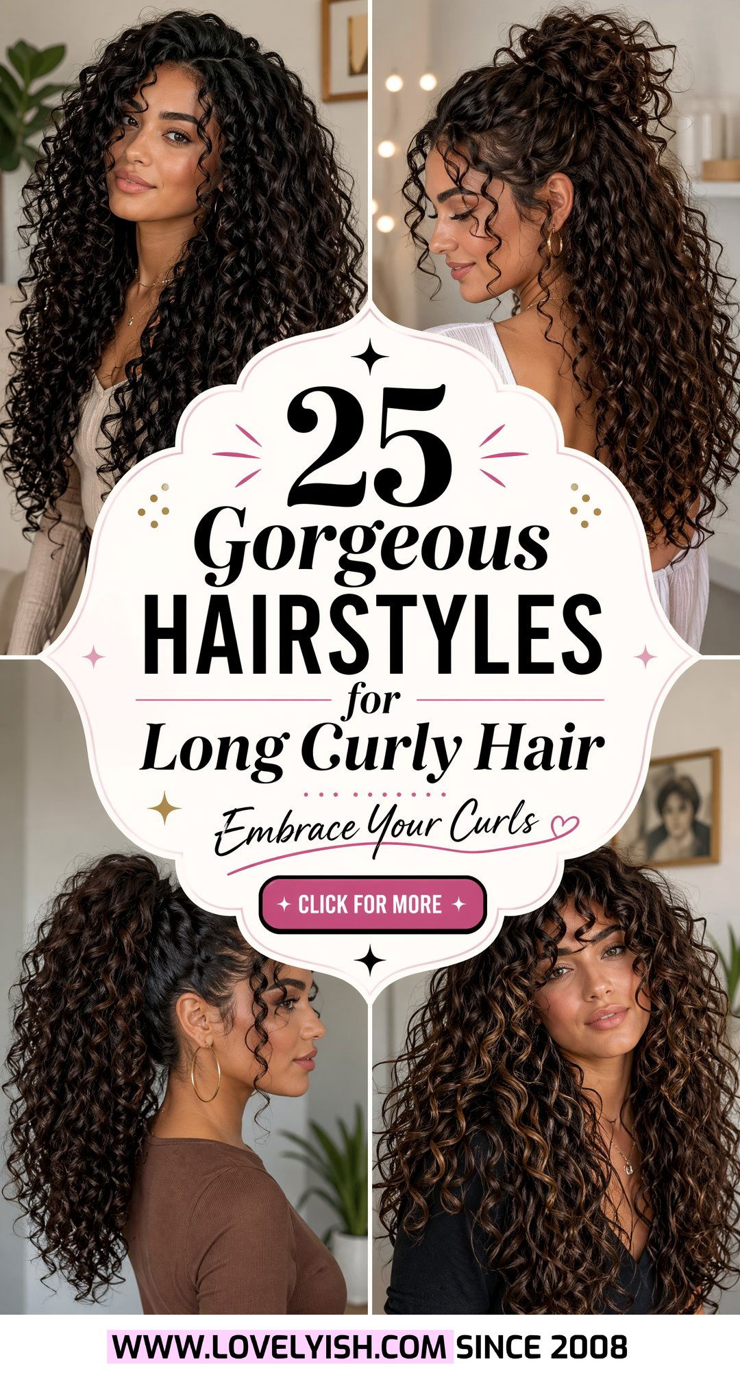 25 Gorgeous Hairstyles for Long Curly Hair You Need to Try - 25 Gorgeous Hairstyles for Long Curly Hair You Need to Try