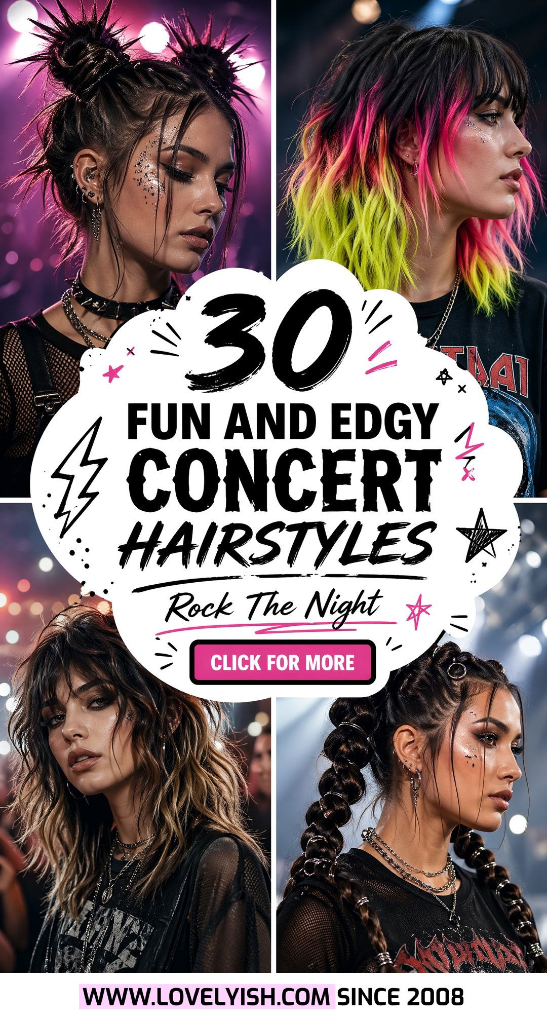 30 Fun and Edgy Concert Hairstyles to Rock at Your Next Show - 30 Fun and Edgy Concert Hairstyles to Rock at Your Next Show