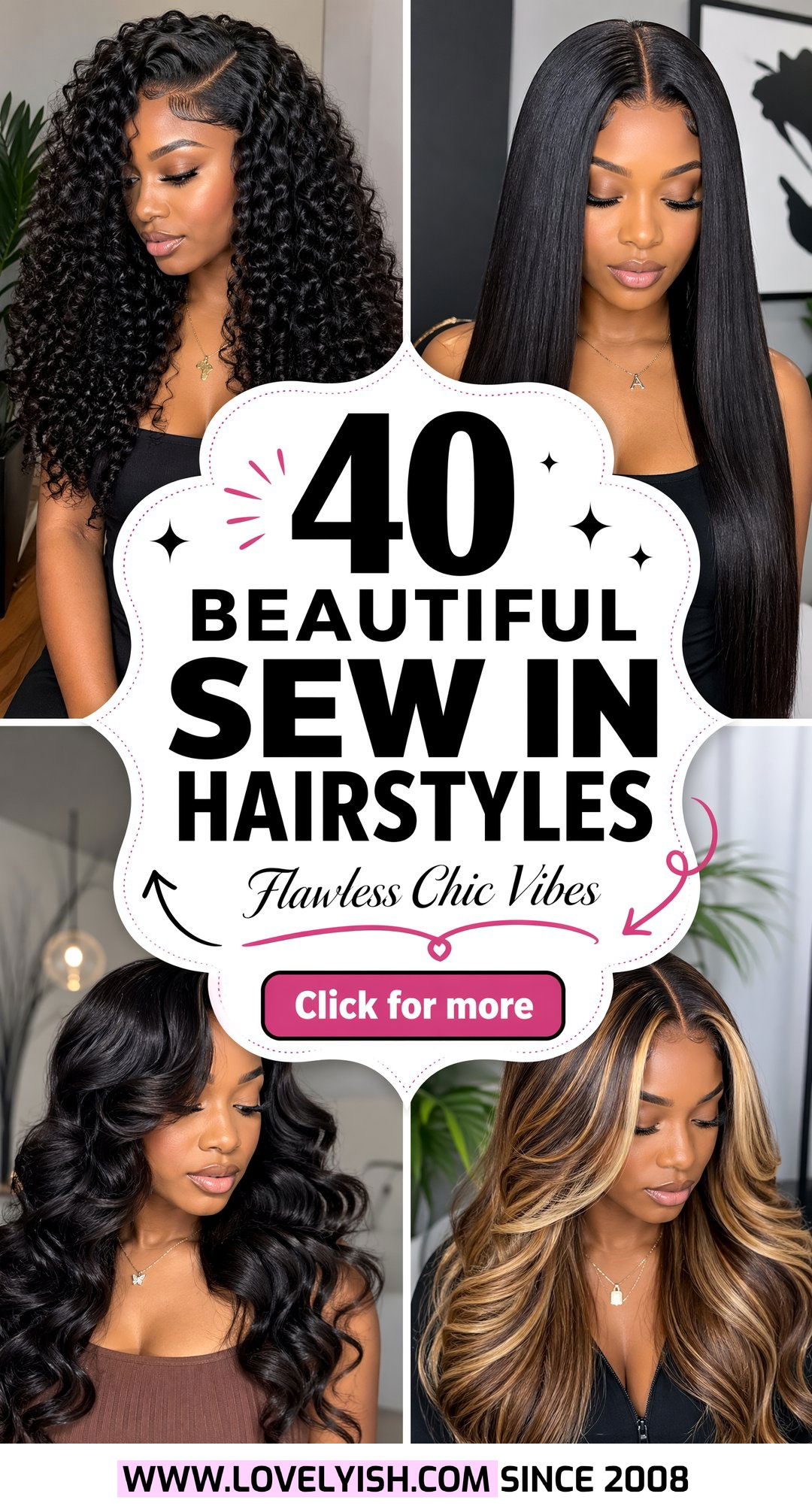 40 Beautiful Sew in Hairstyles for a Flawless Chic Look - 40 Beautiful Sew in Hairstyles for a Flawless, Chic Look