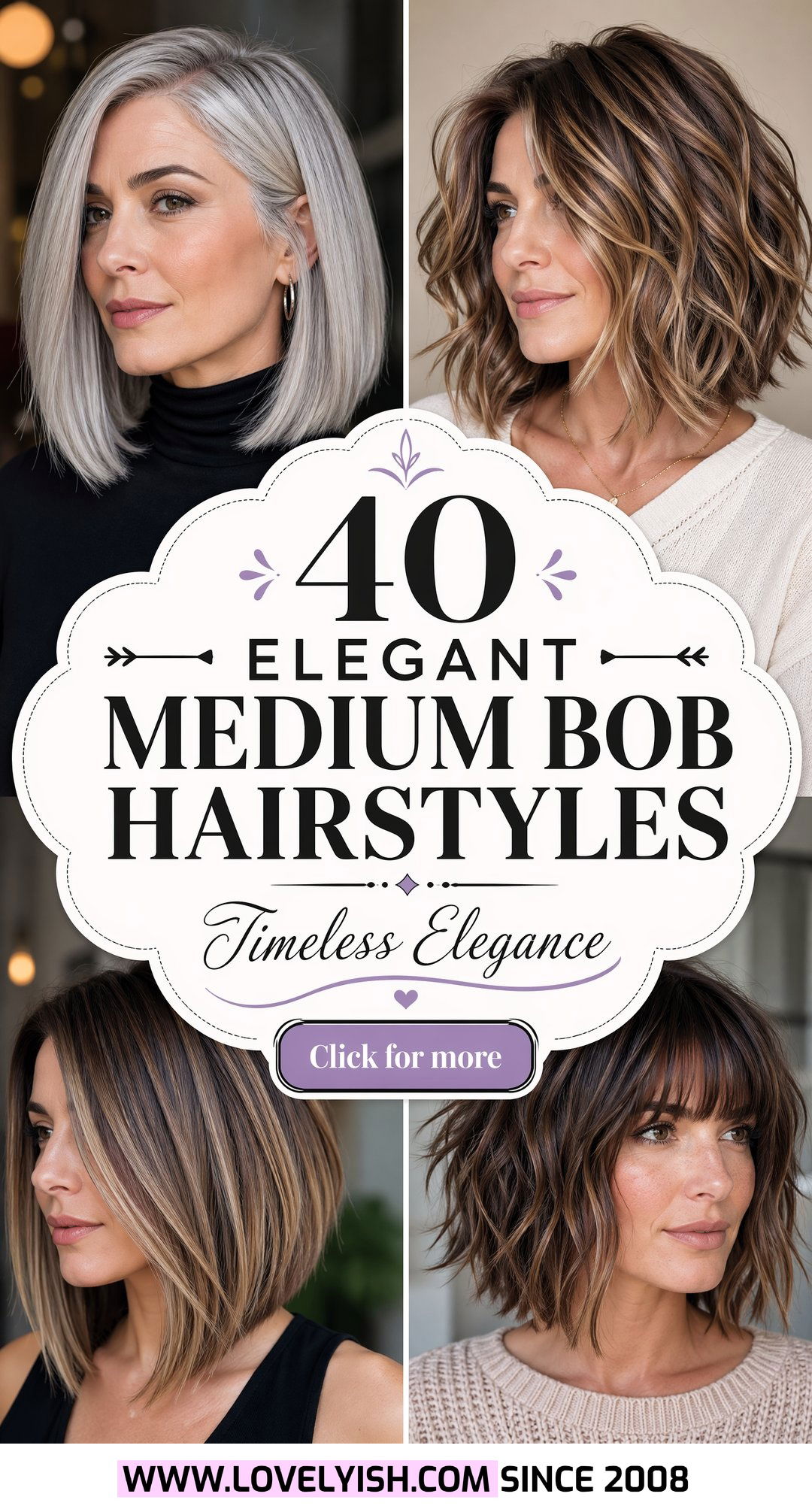 40 Elegant Medium Bob Hairstyles for Women Over 60 to Try - 40 Elegant Medium Bob Hairstyles for Women Over 60 to Try