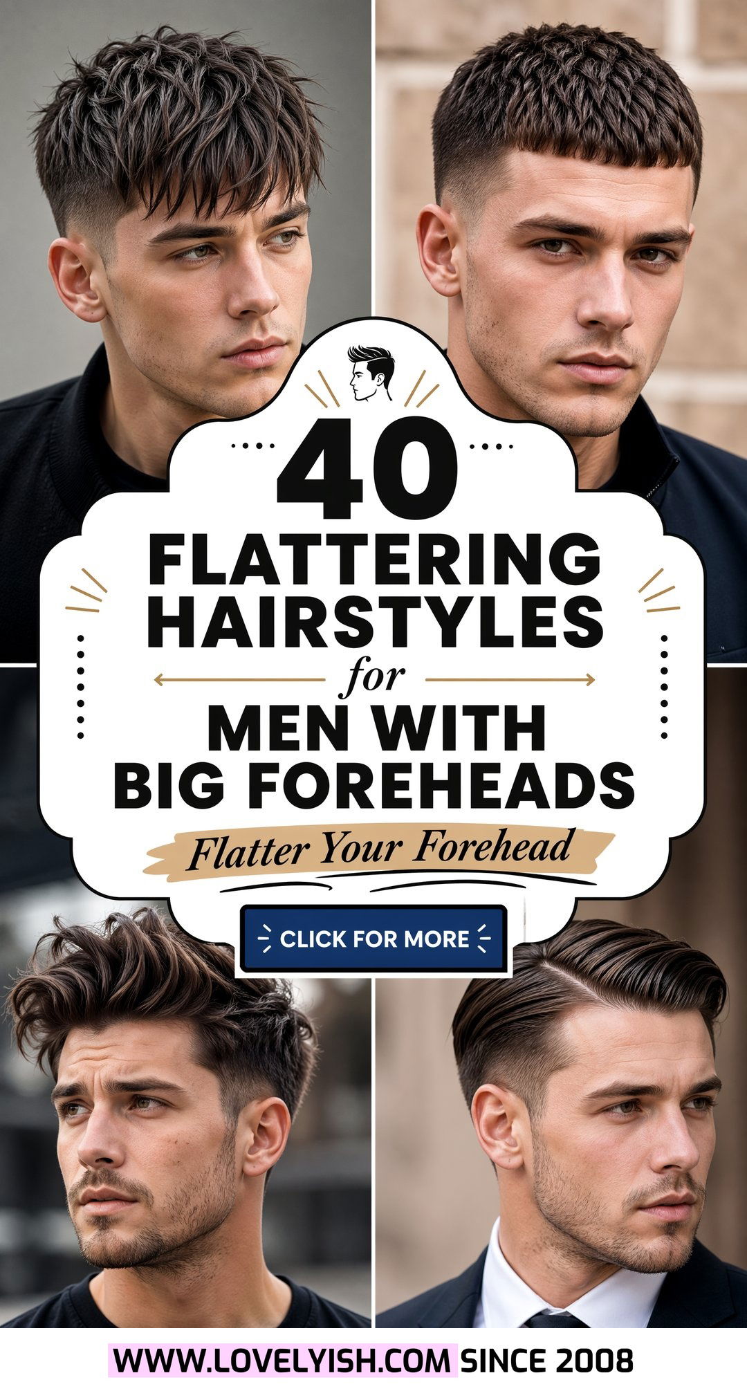 40 Flattering Hairstyles for Men with Big Foreheads to Try - 40 Flattering Hairstyles for Men with Big Foreheads to Try