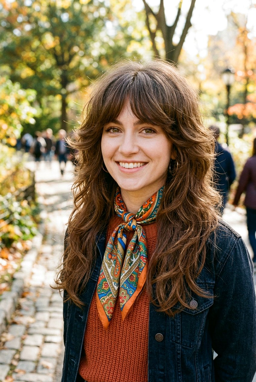 70s Shag With Curtain Fringe For Heart Face - 20 70s shag with curtain fringe - 20 70s shag with curtain fringe