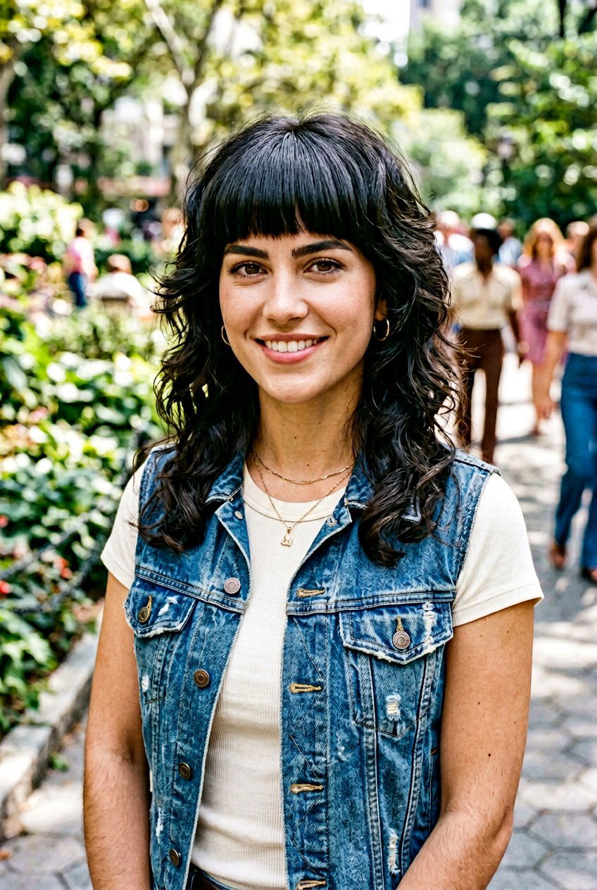 70s Shag With Heavy Fringe - 20 70s shag for thick hair women - 20 70s shag for thick hair women