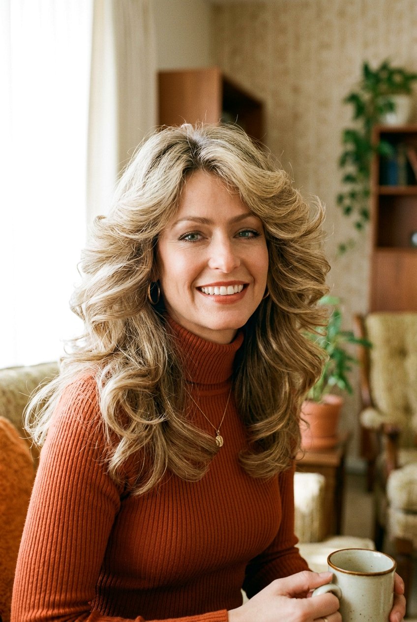 70s feathered hair - 20 feathered hairstyles - 20 feathered hairstyles