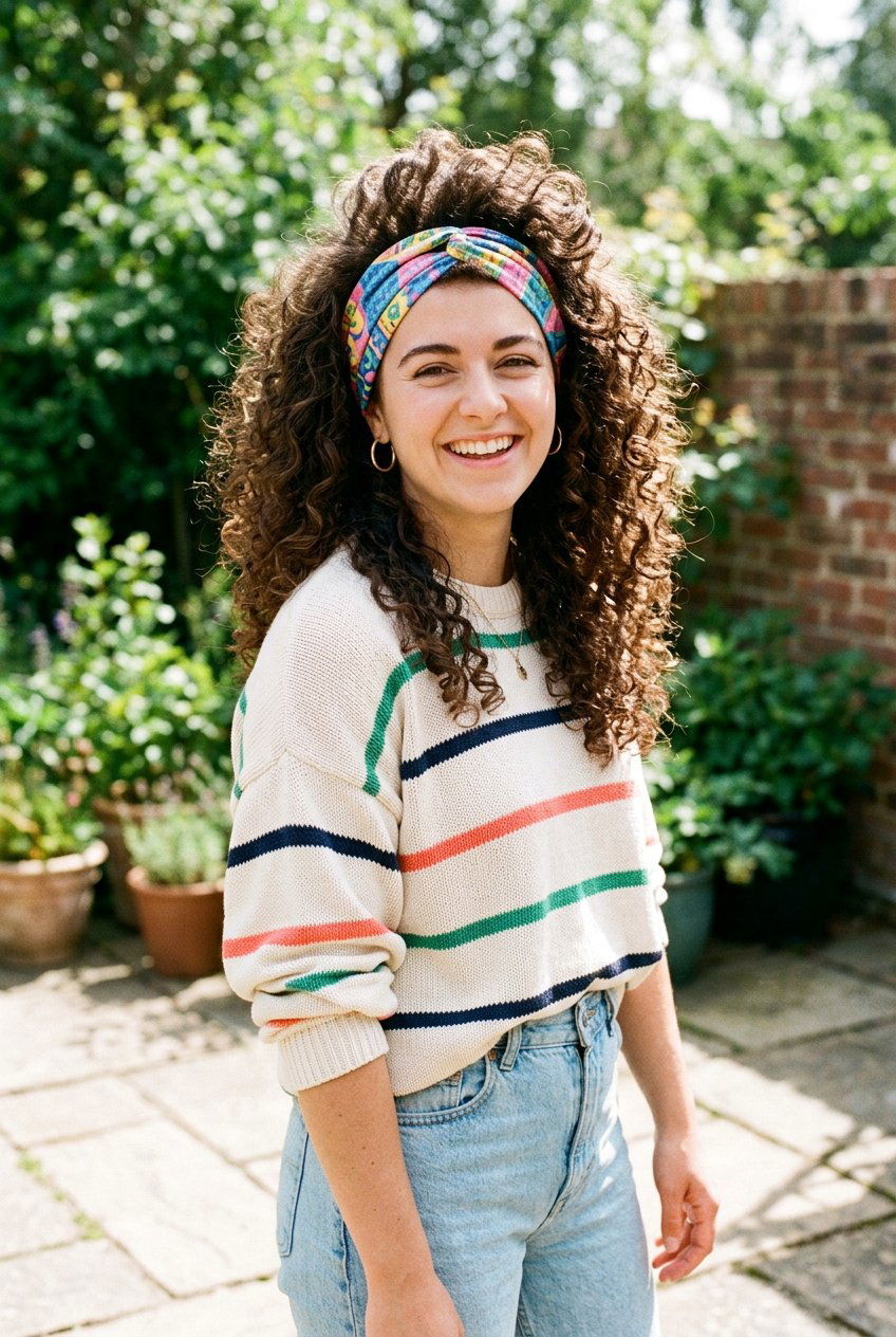 80s Curly Volume With Headband - 20 80s voluminous curls hairstyle - 20 80s voluminous curls hairstyle