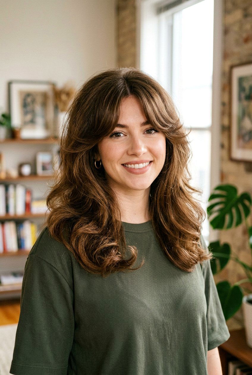 90s Blowout with Curtain Bangs - 20 90s blowout hairstyle - 20 90s blowout hairstyle