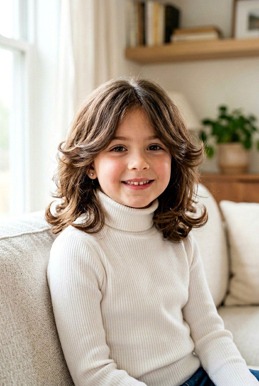90s Inspired Lob - 20 shoulder length haircut for little girls - 20 shoulder length haircut for little girls