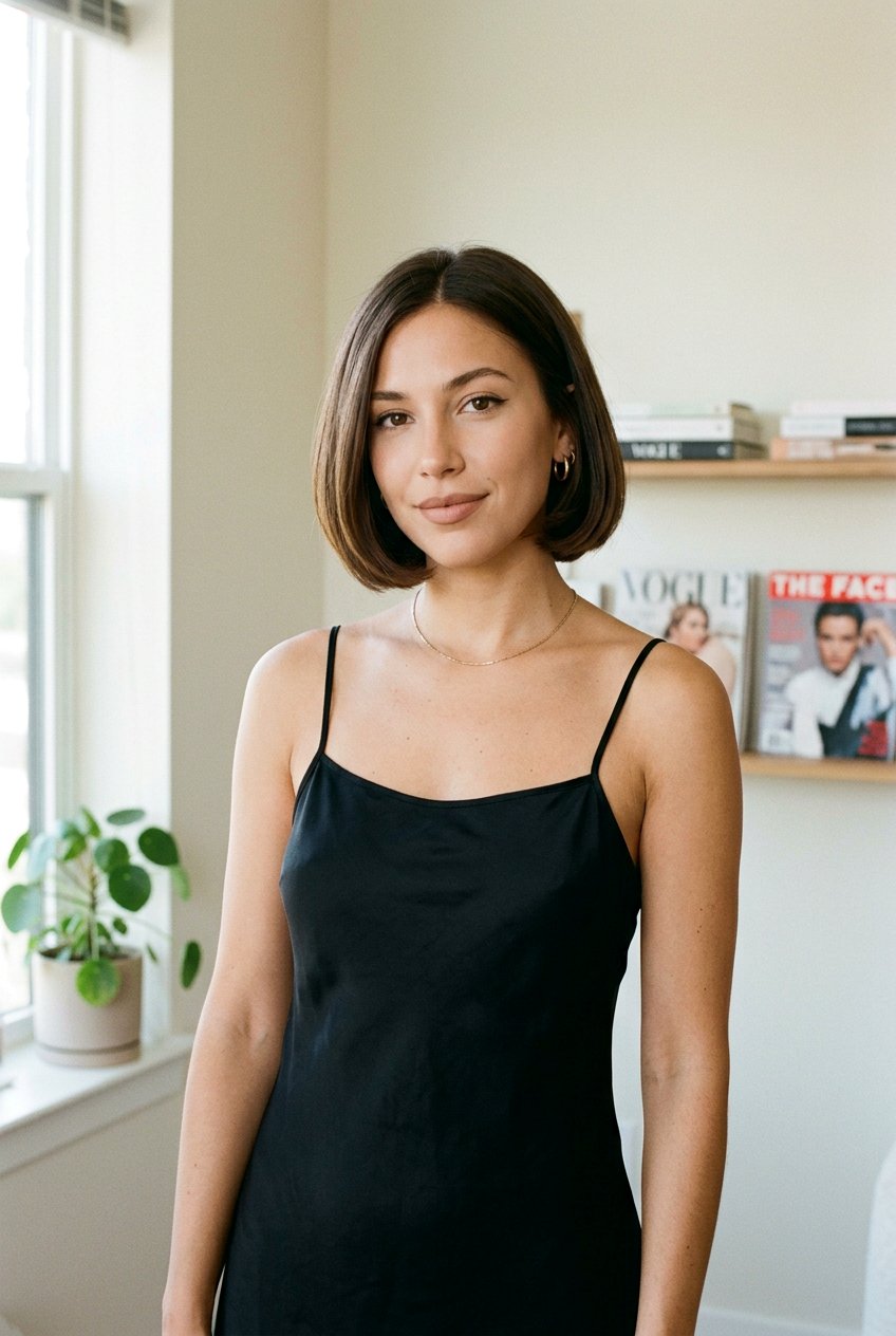 90s Minimalist Bob - 20 clean girl bob hairstyle - 20 clean girl bob hairstyle