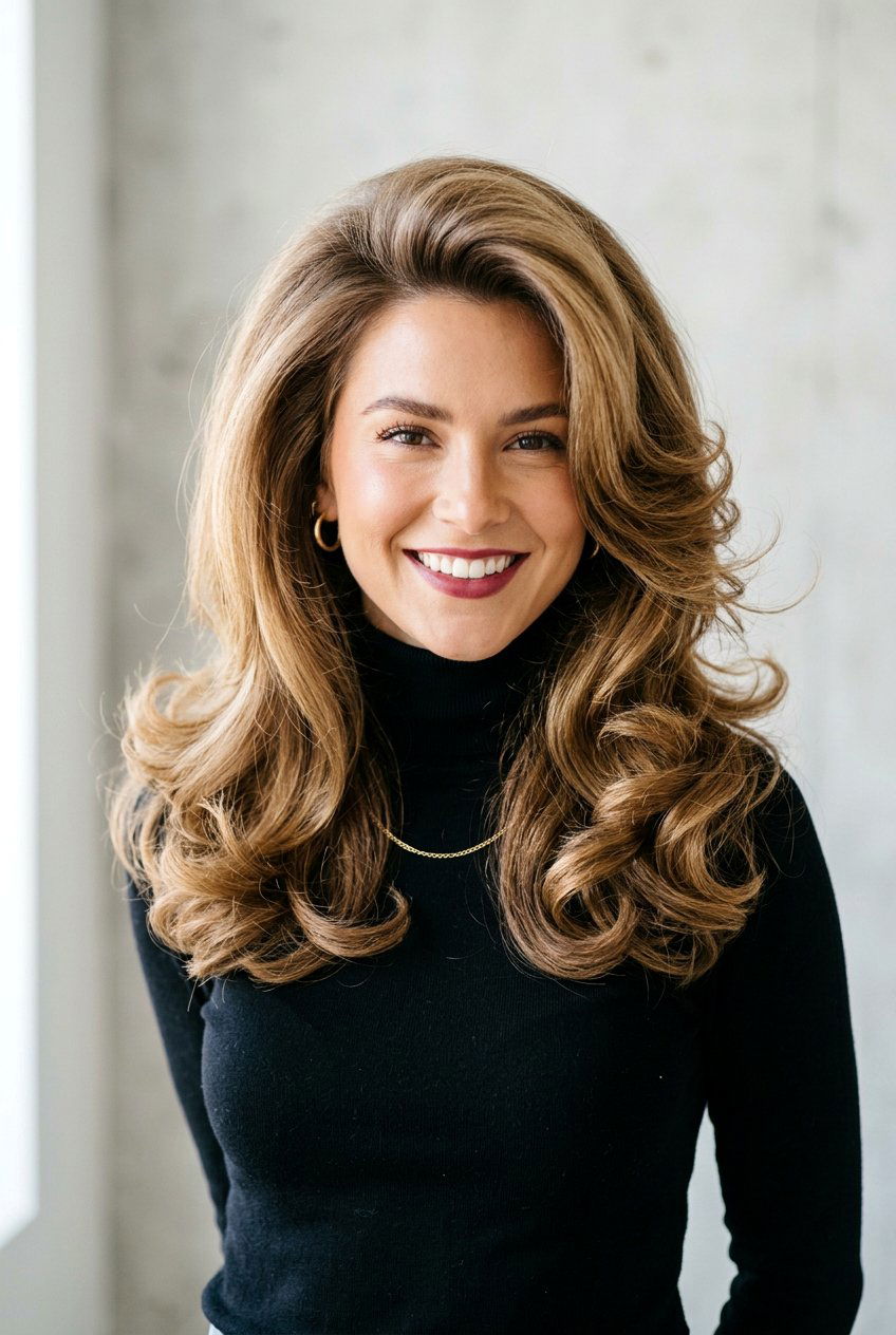 90s Supermodel Blowout - 20 photo shoot blowout hairstyle - 20 photo shoot blowout hairstyle