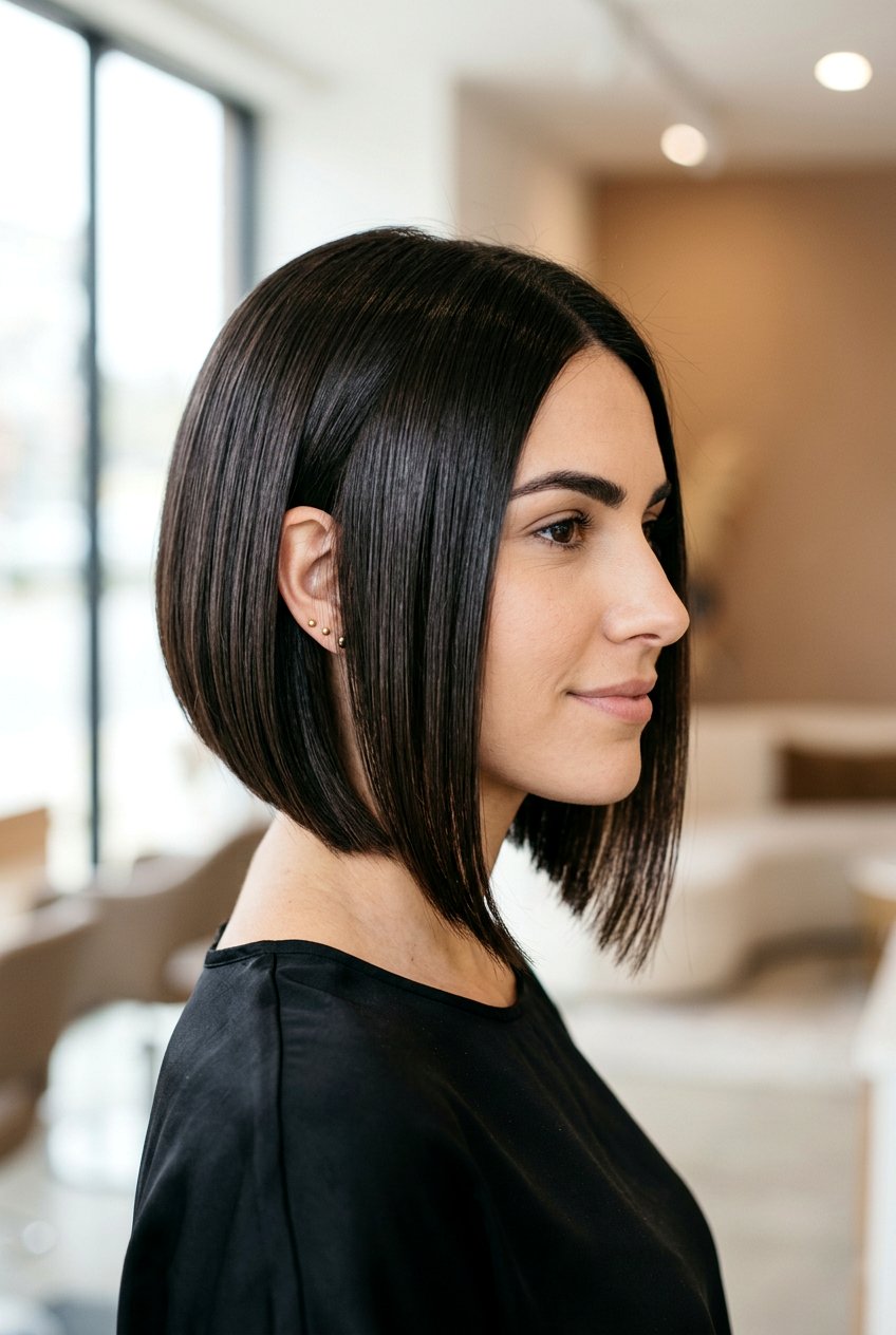 A Line Bob - 20 haircuts to make hair look thicker - 20 haircuts to make hair look thicker