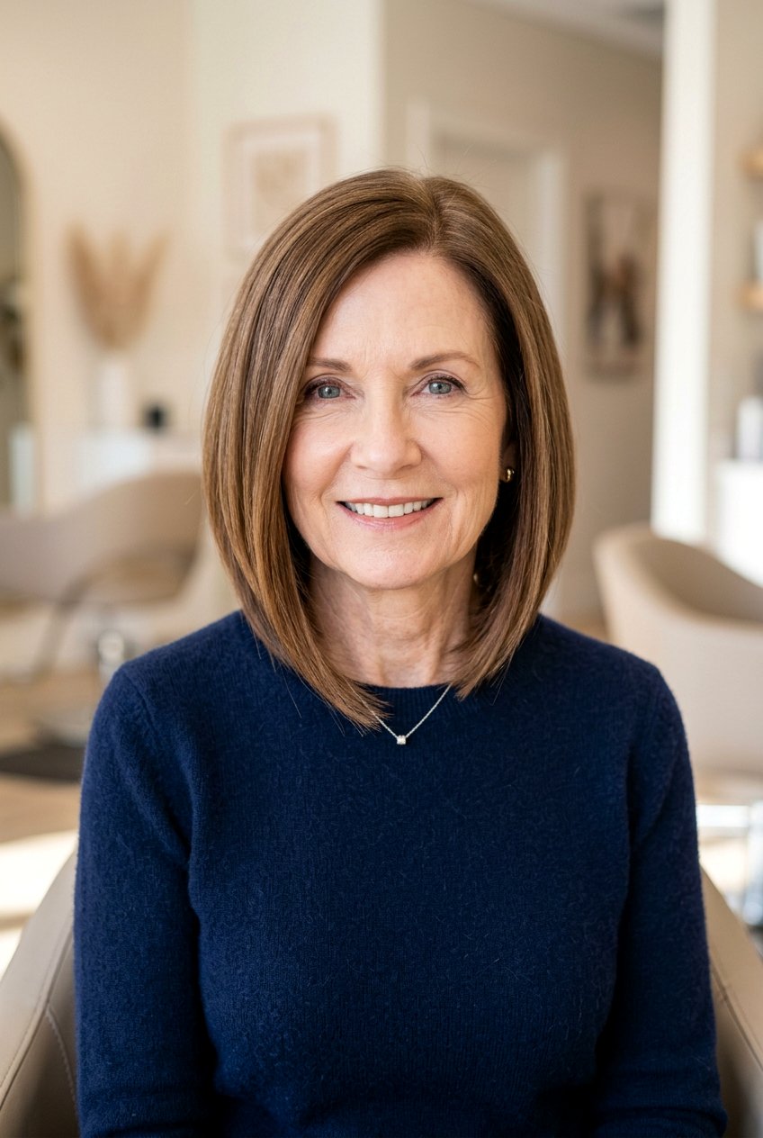 A Line Bob Haircut - 20 flattering haircuts for older women - 20 flattering haircuts for older women