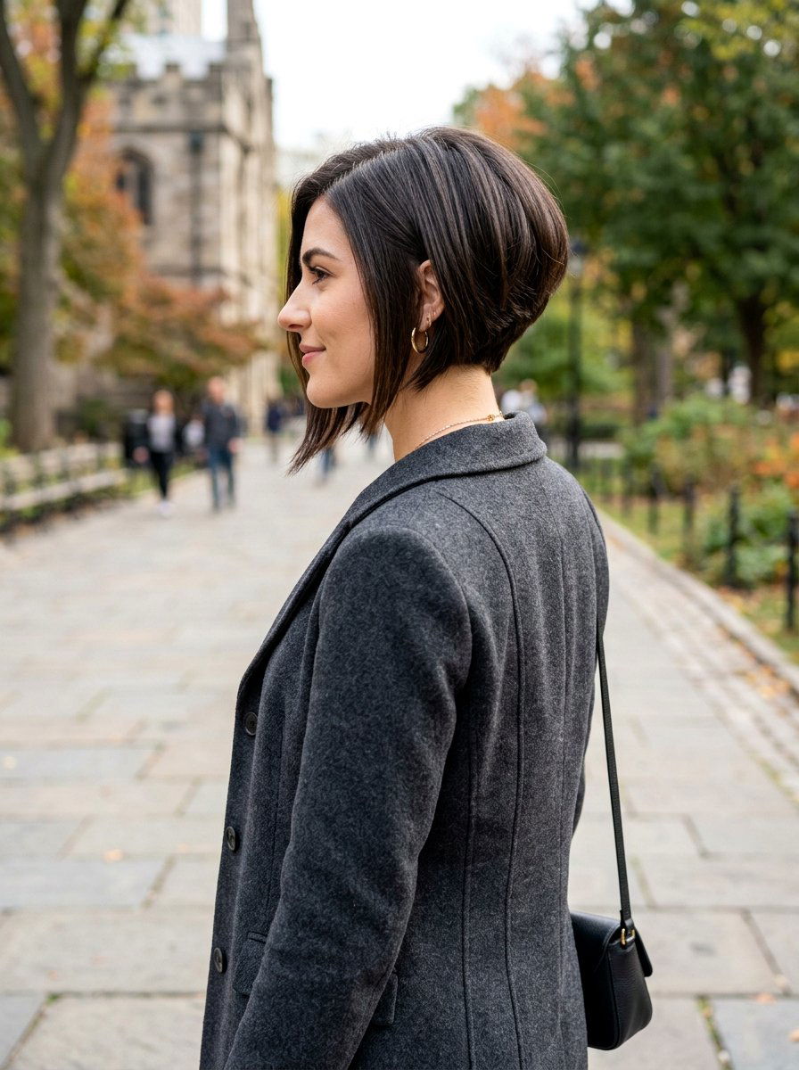 A Line Bob Haircut - 20 sleek hairstyle for fine straight hair - 20 sleek hairstyle for fine straight hair