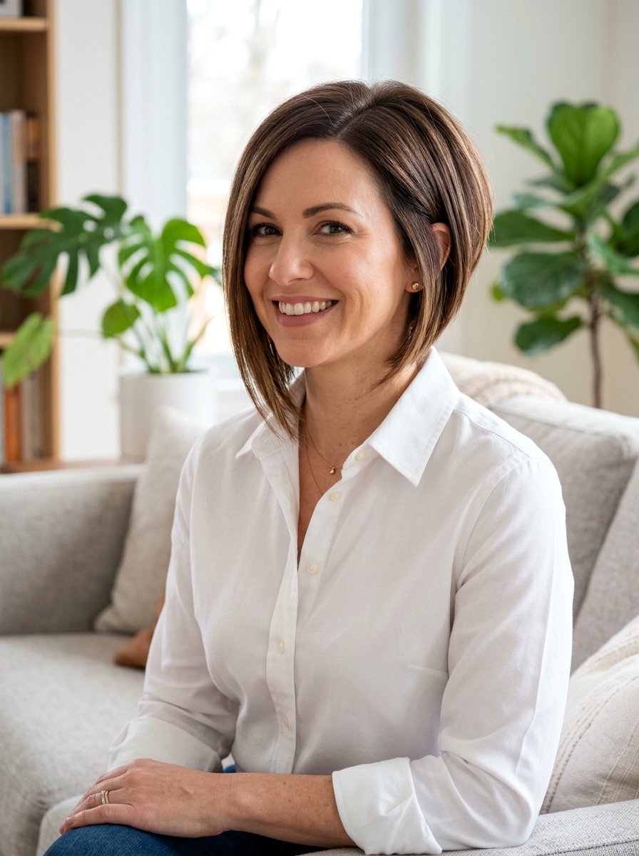 A Line Bob Haircut For Moms - 20 trendy haircut for moms 2026 - 20 trendy haircut for moms 2026