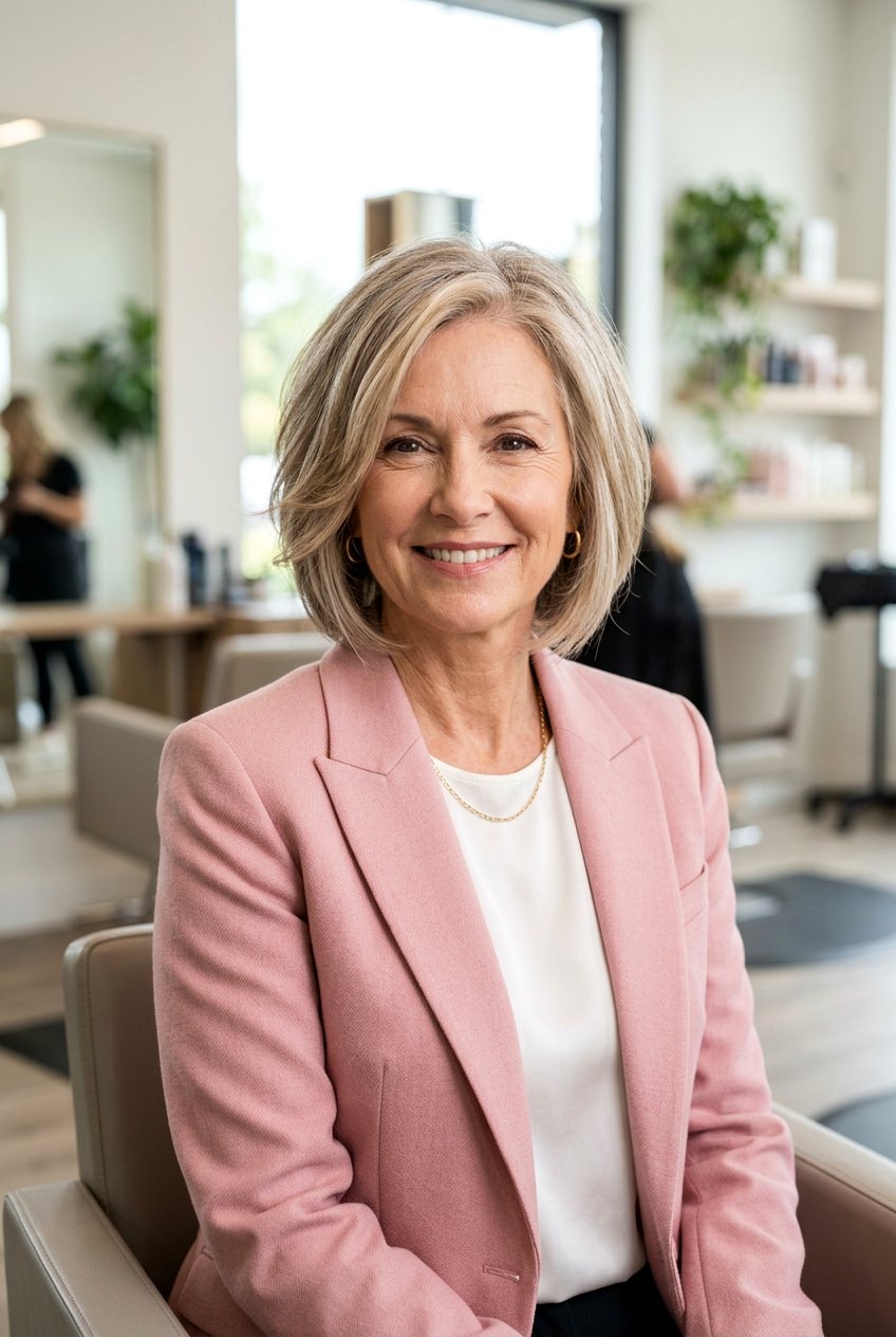 A Line Bob With Soft Layers - 20 business casual bob for mature women - 20 business casual bob for mature women