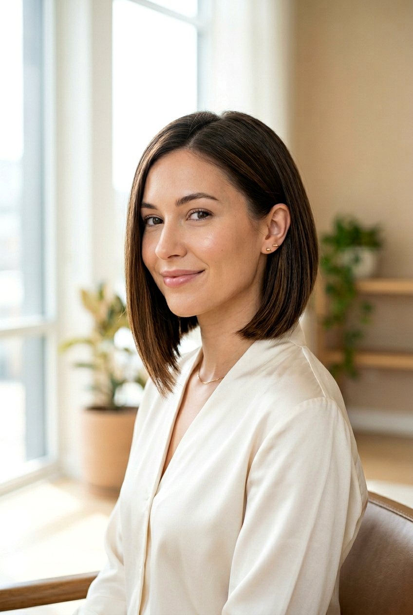 A Line Cheekbone Bob - 20 cheekbone bob haircut - 20 cheekbone bob haircut