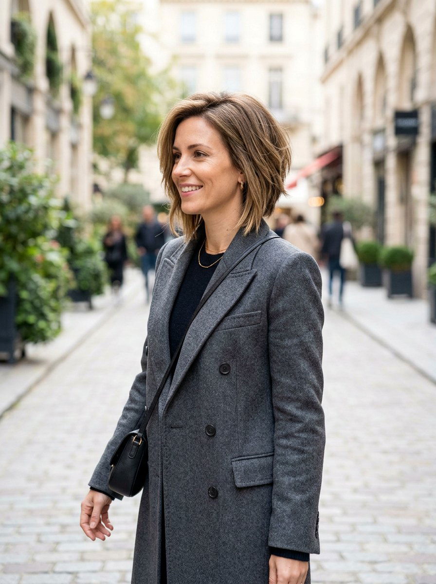 A Line Layered Bob Shoulder Length - 20 polished layers for shoulder length hair - 20 polished layers for shoulder length hair