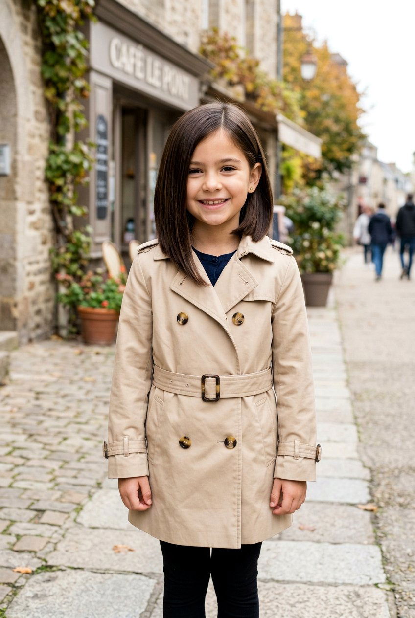 A Line Lob - 20 shoulder length haircut for little girls - 20 shoulder length haircut for little girls