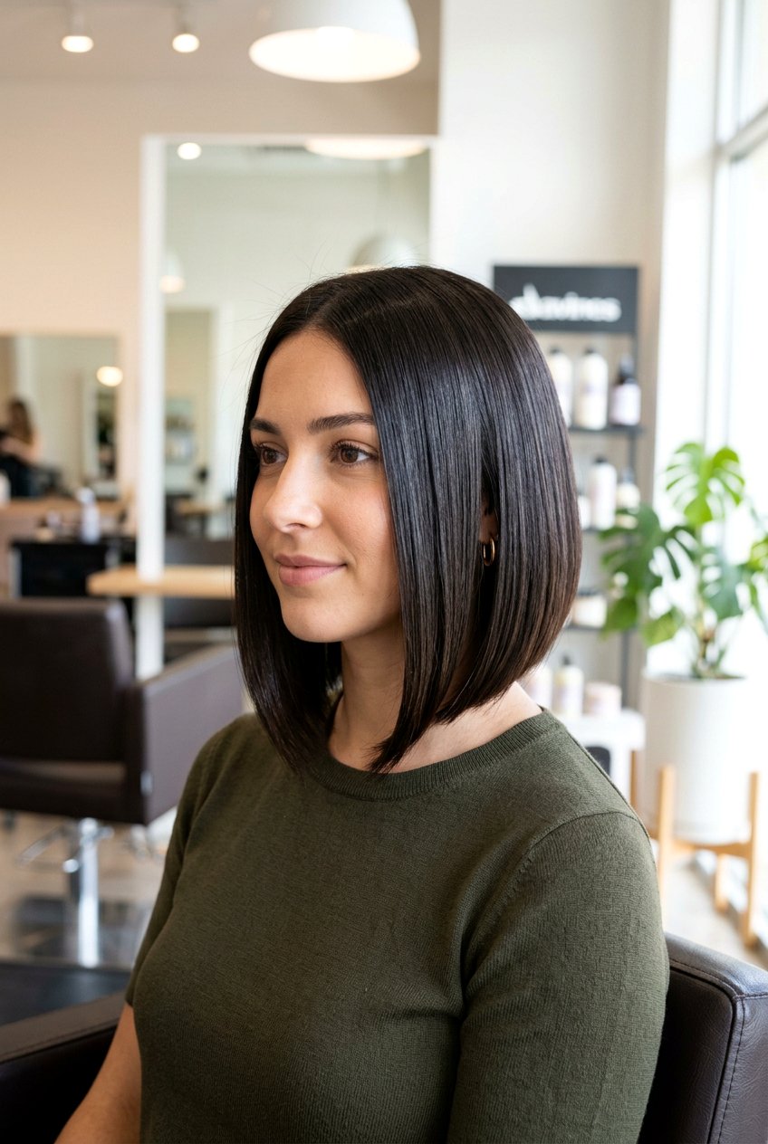 A line bob haircut - 20 jaw length bob haircut - 20 jaw length bob haircut