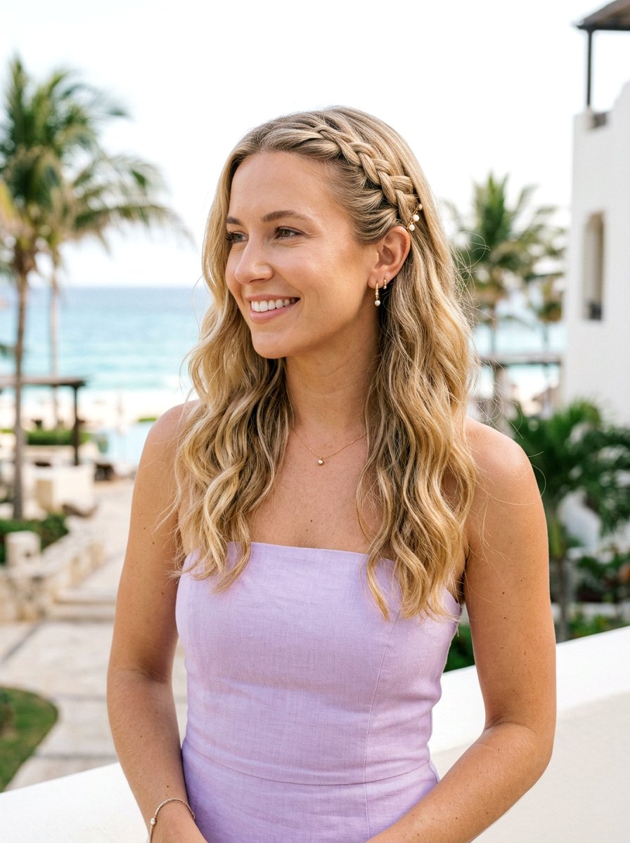 Accent Braid For Resort Hair - 20 resort braid hairstyle - 20 resort braid hairstyle