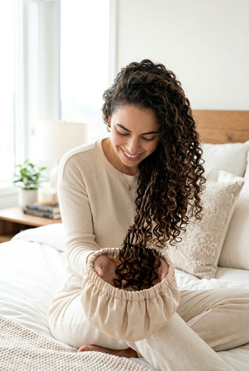 Accordion Fold - 20 bonnet hairstyle for curly hair - 20 bonnet hairstyle for curly hair