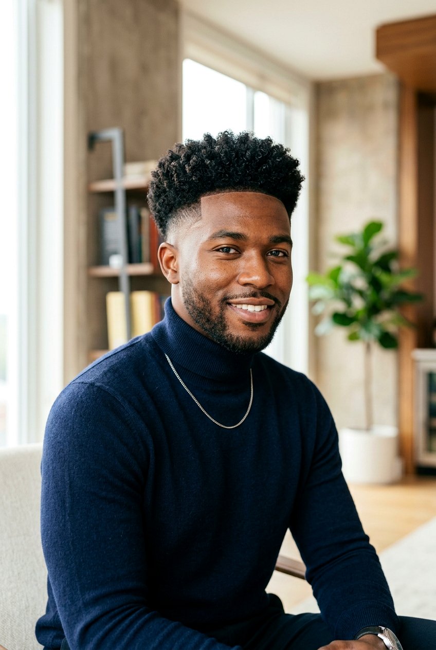 Afro Curly High Top Fade - 20 curly high top fade haircut - 20 curly high top fade haircut