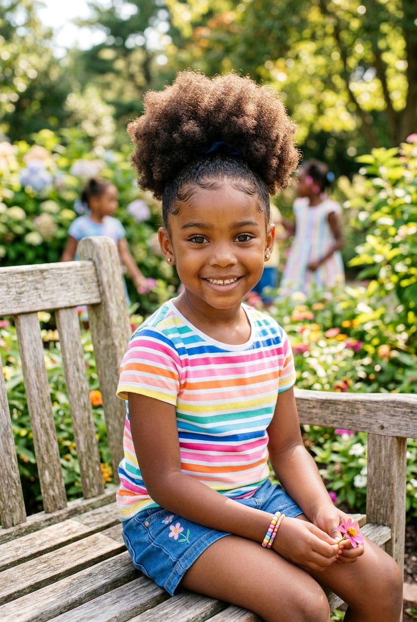 Afro Puff For Little Girls - 20 natural puff styles for little girls - 20 natural puff styles for little girls