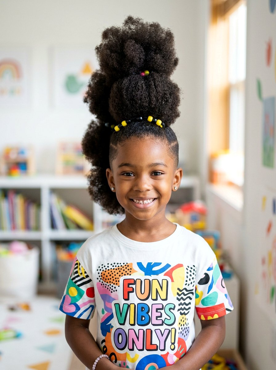 Afro Puff Mohawk - 20 kids afro puff styles - 20 kids afro puff styles