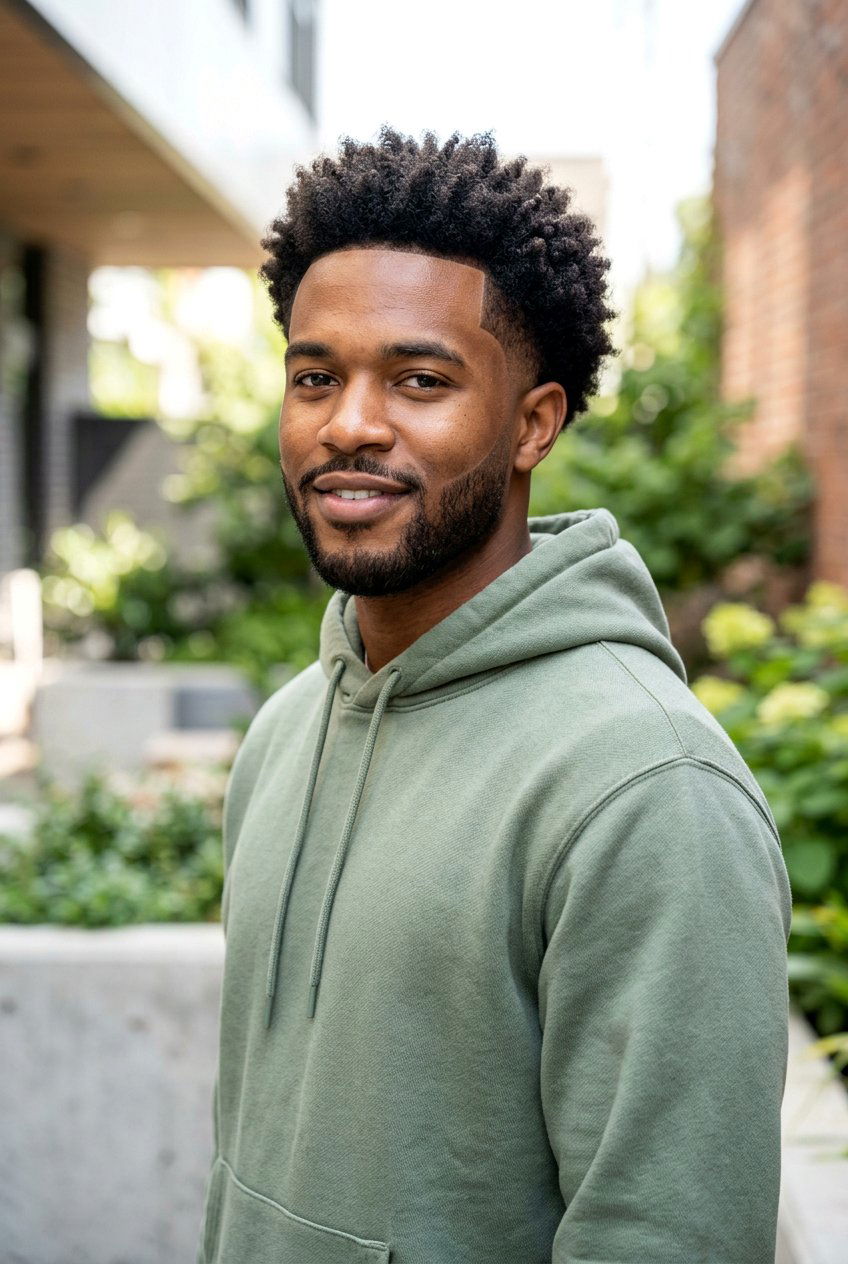 Afro Taper With Rounded Line Up - 20 afro taper with line up - 20 afro taper with line up