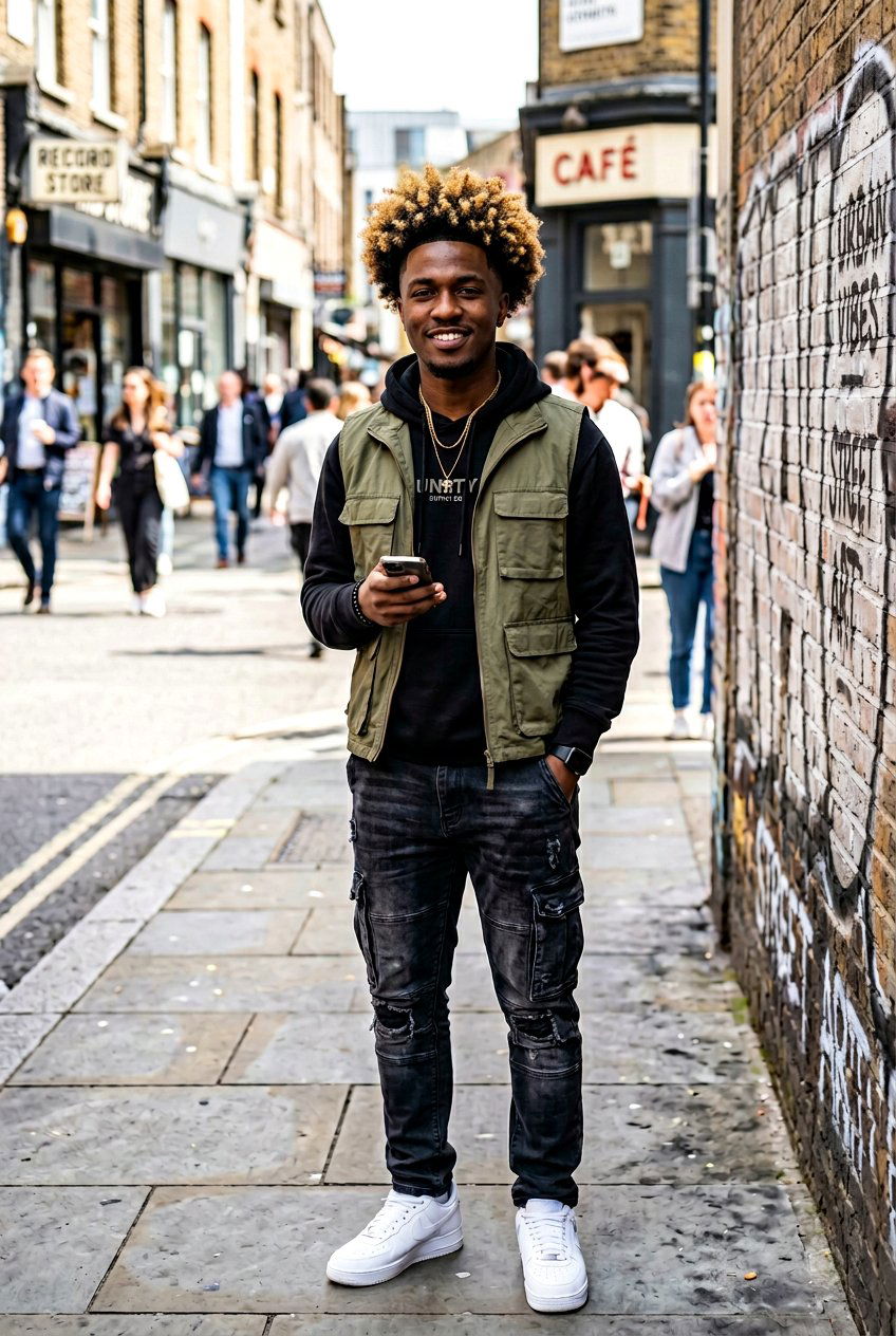 Afro Taper with Blonde Highlighted Tips - 20 curly taper cut with blonde highlights - 20 curly taper cut with blonde highlights