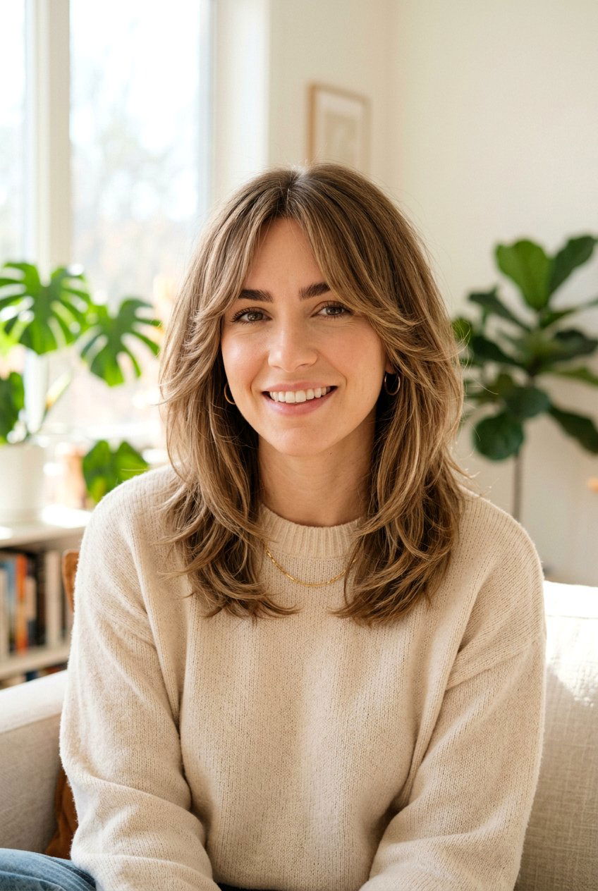 Air Cut Haircut With Curtain Bangs - 20 air cut haircut for women - 20 air cut haircut for women