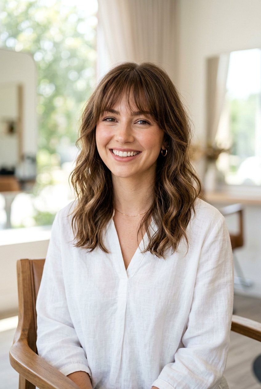 Air Cut Haircut With Wispy Bangs - 20 air cut haircut for women - 20 air cut haircut for women