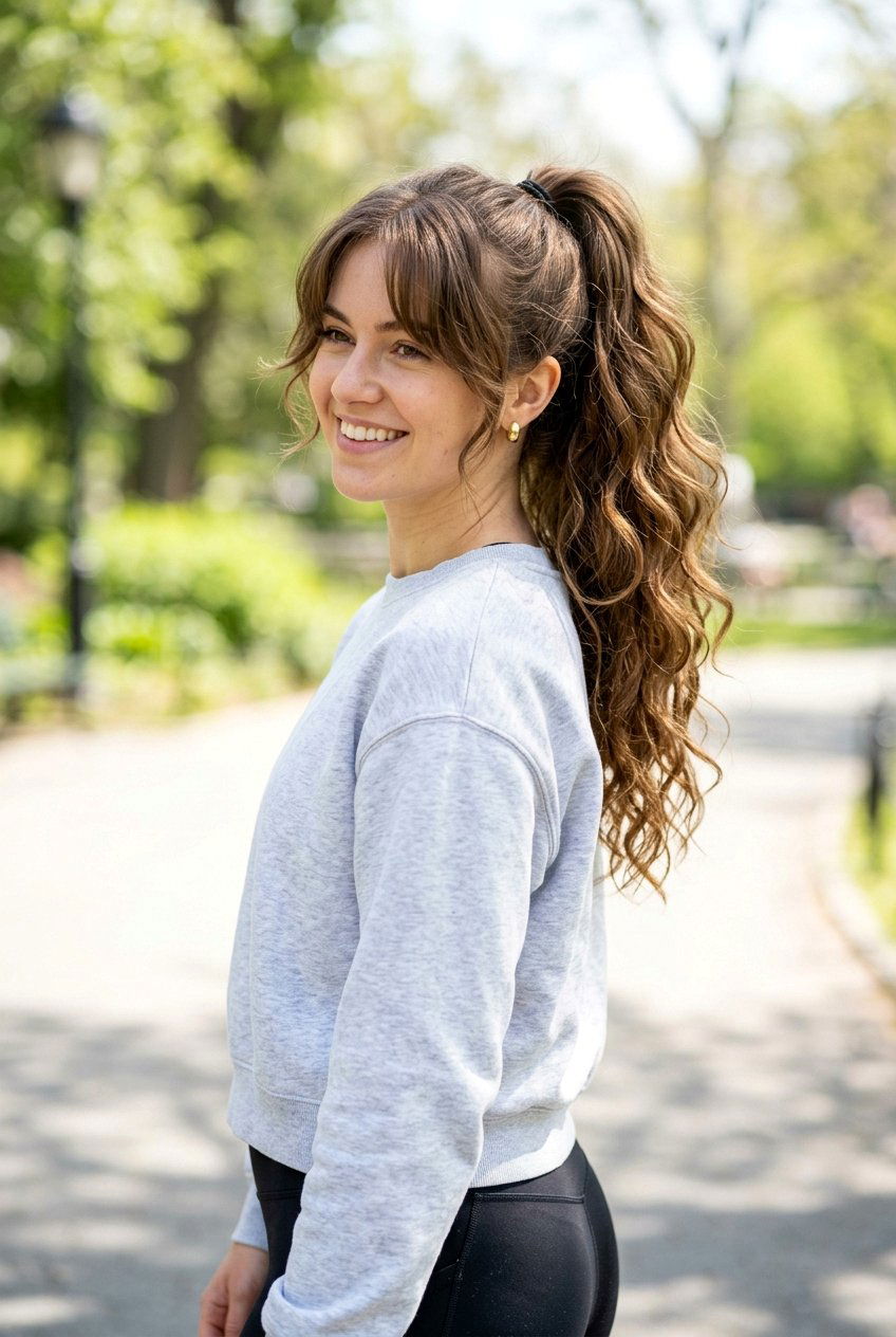 Air Dry Wavy Hair High Ponytail - 20 air dry hairstyles for wavy hair - 20 air dry hairstyles for wavy hair