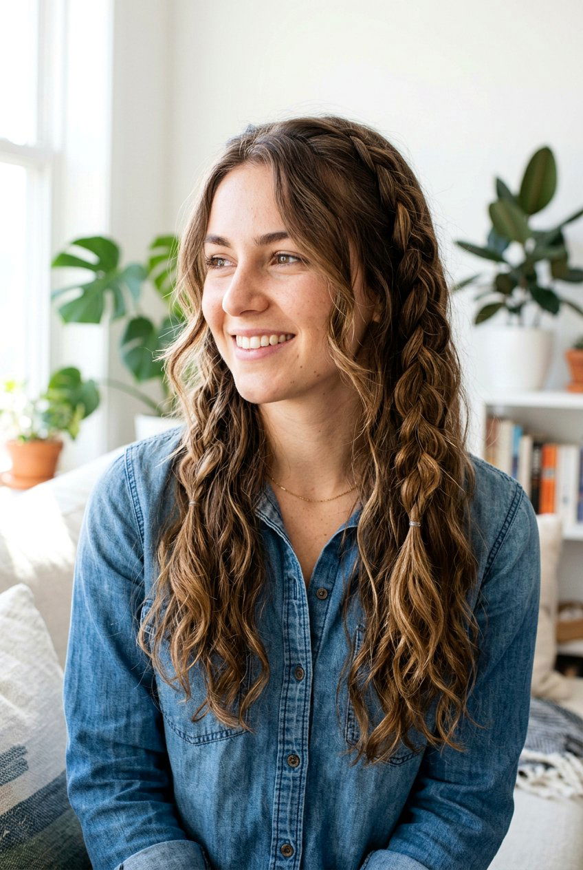 Air Dry Wavy Hair With Braids - 20 air dry hairstyles for wavy hair - 20 air dry hairstyles for wavy hair