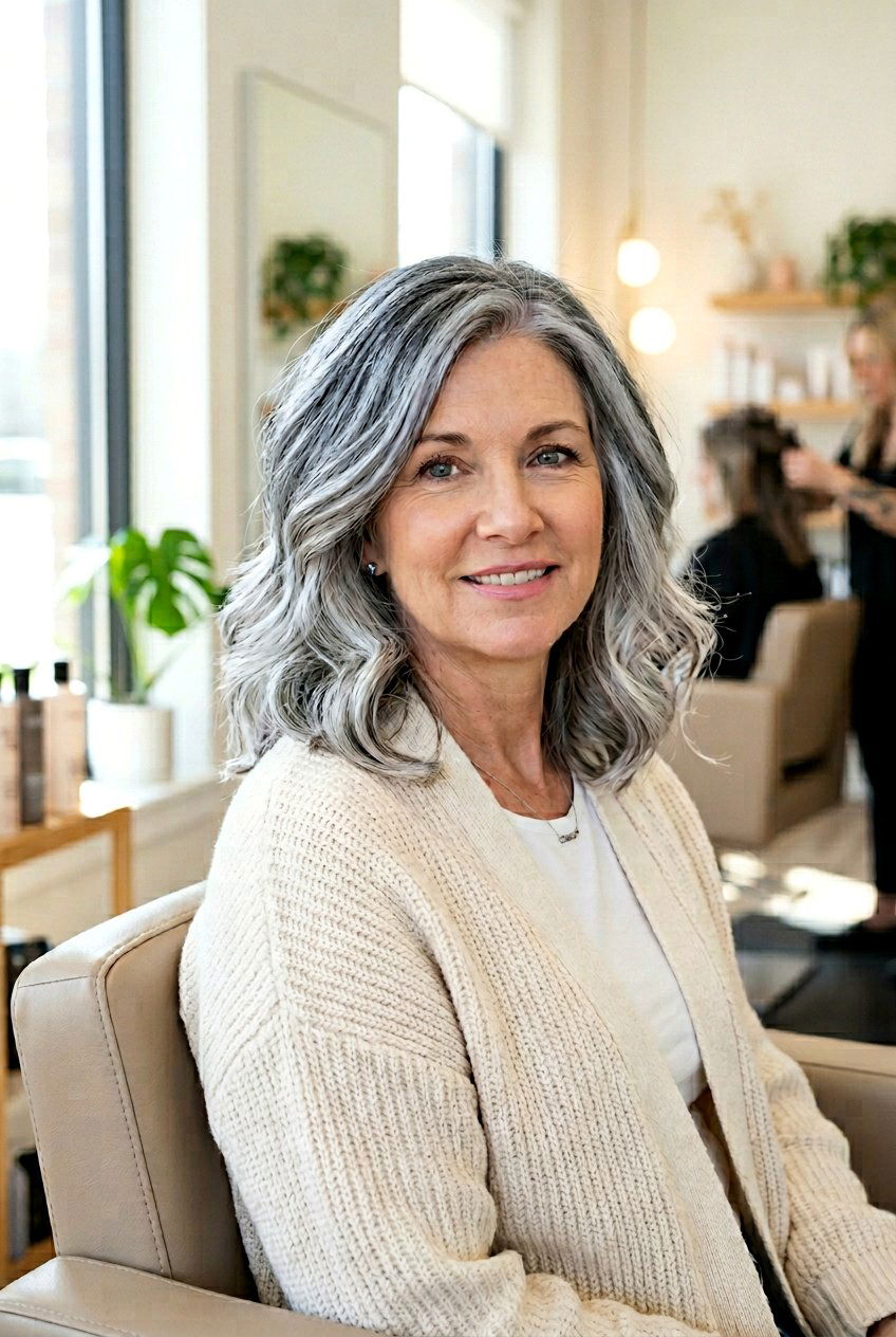 Air Touch Balayage For Gray Hair - 20 elegant gray blend hair color - 20 elegant gray blend hair color