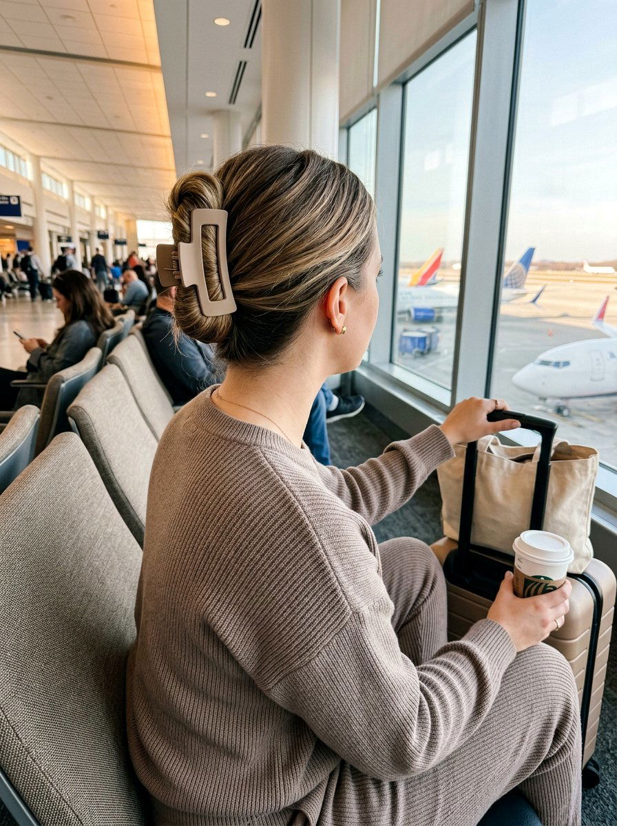 Airport Claw Clip Travel Hair - 20 vacation claw clip hairstyle - 20 vacation claw clip hairstyle