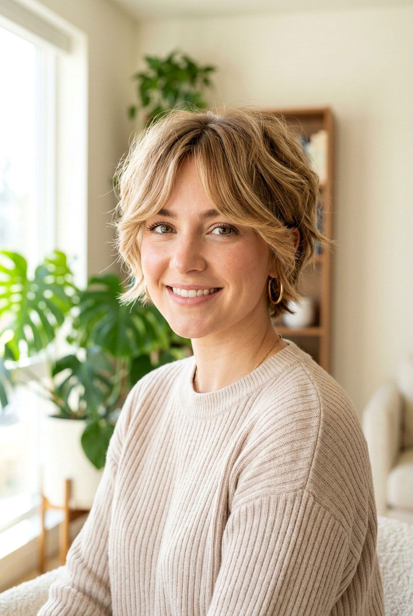 Airy Bixie Haircut With Curtain Bangs - 20 airy bixie haircut - 20 airy bixie haircut