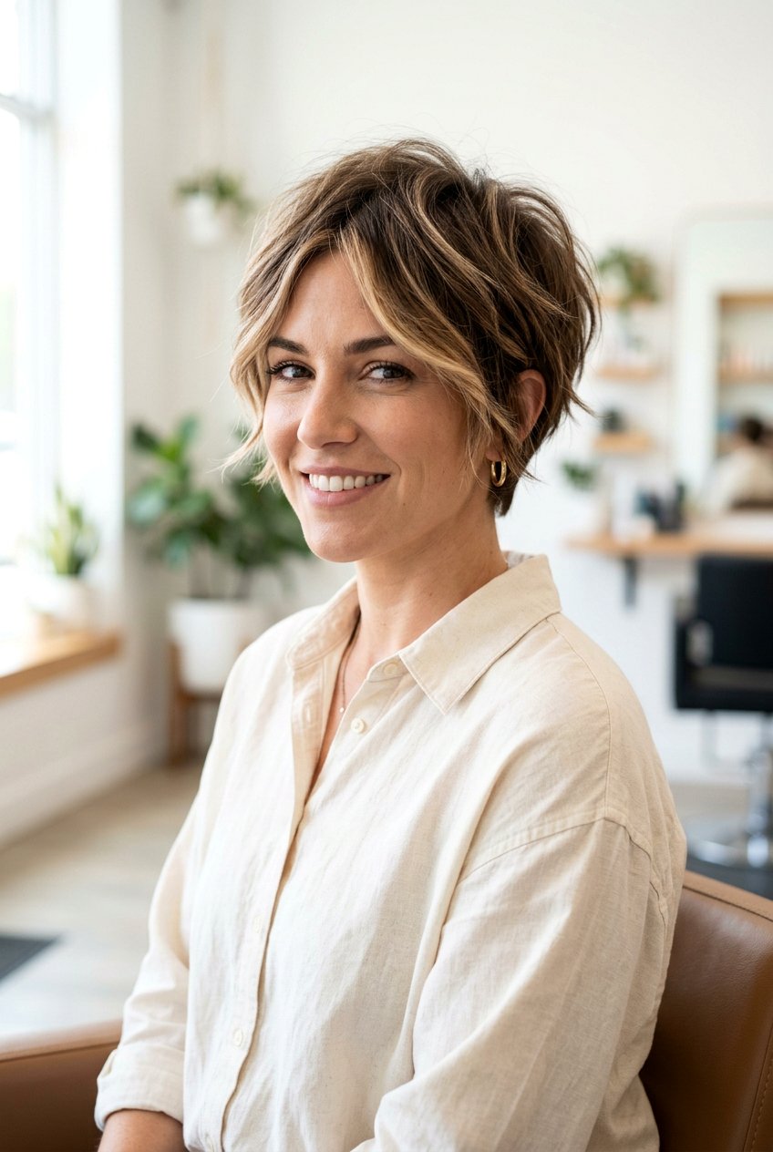 Airy Bixie Haircut With Highlights - 20 airy bixie haircut - 20 airy bixie haircut