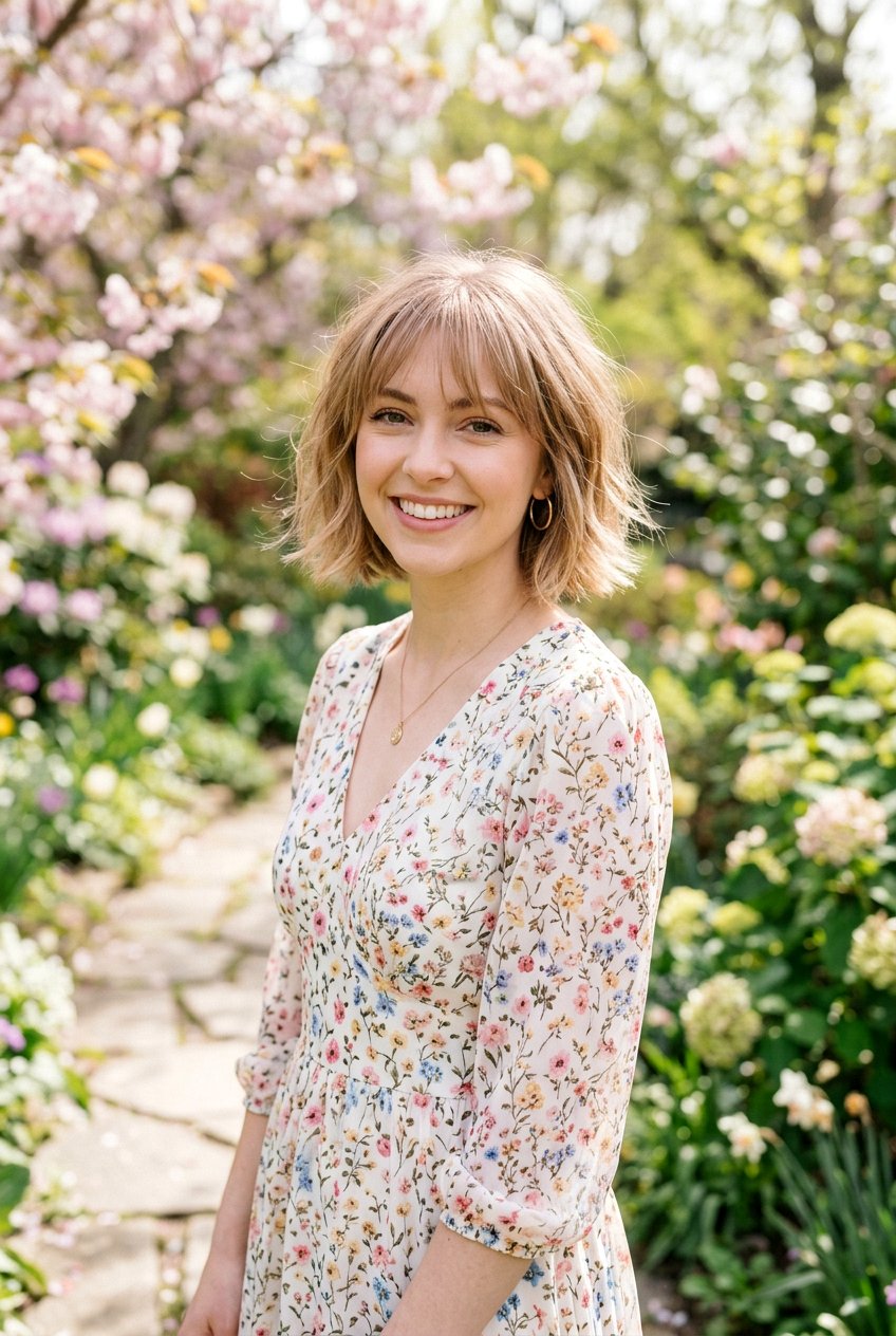 Airy Bob With Bangs - 20 airy bob for mature fine hair - 20 airy bob for mature fine hair