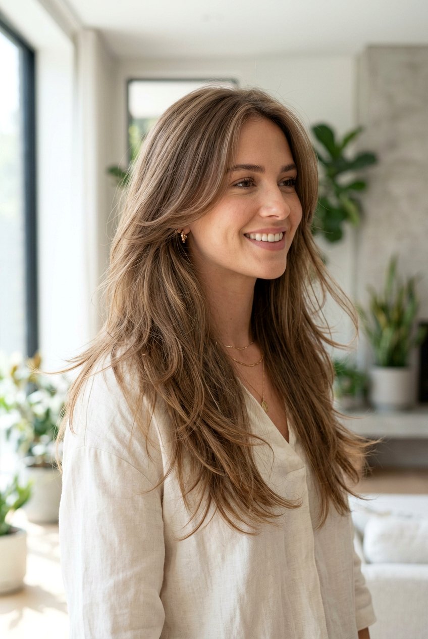 Airy Layered Hair - 20 korean hairstyles for women - 20 korean hairstyles for women