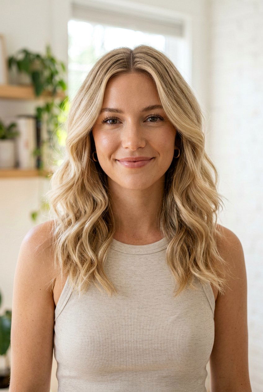 Airy Waves With Middle Part - 20 effortless waves hairstyle - 20 effortless waves hairstyle