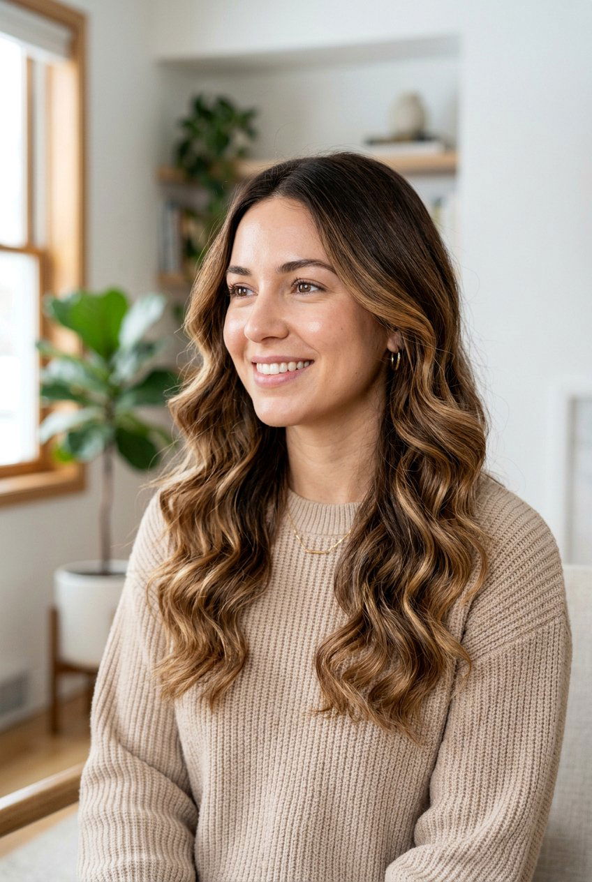 Almond Brunette Balayage With Subtle Caramel Tones - 20 almond brunette balayage - 20 almond brunette balayage