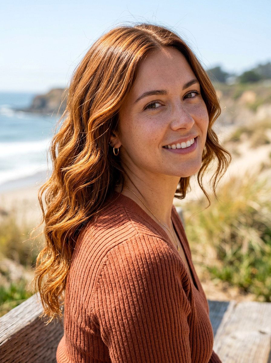 Amber Brown Hair With Golden Babylights - 20 warm brunette with golden babylights - 20 warm brunette with golden babylights