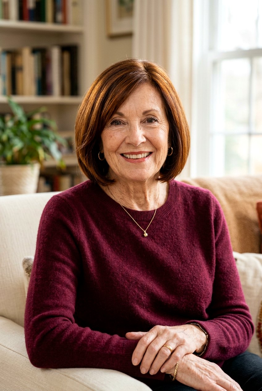 Amber Brunette - 20 hair color for women over 70 with warm skin tone - 20 hair color for women over 70 with warm skin tone