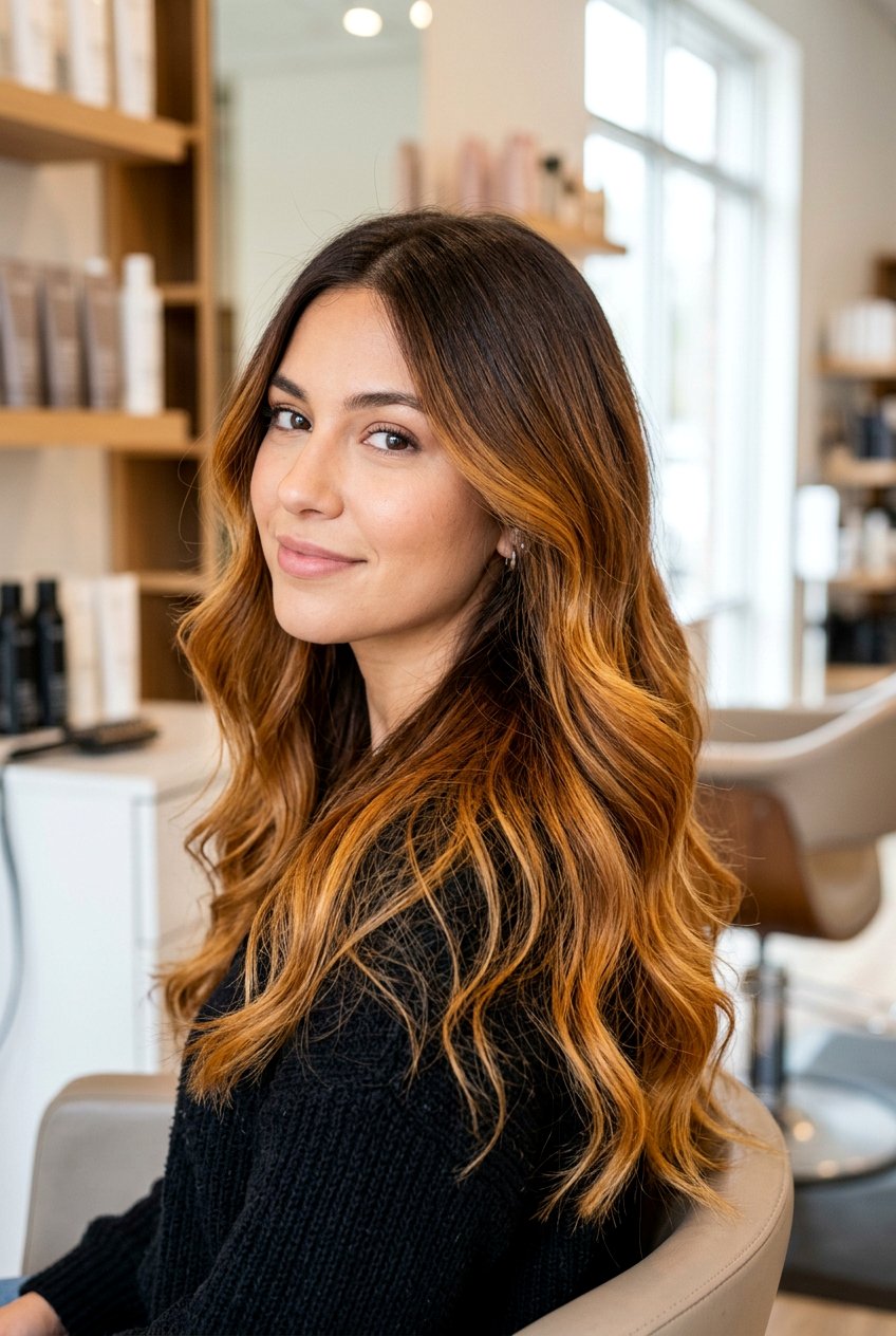 Amber Ombre Hair - 20 amber hair color ideas - 20 amber hair color ideas