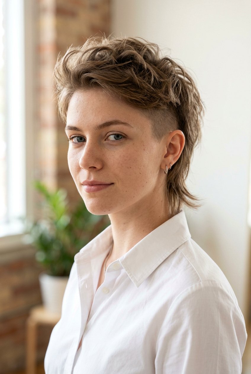 Androgynous Pixie Mullet For Fine Hair - 20 mullet haircut for fine hair women - 20 mullet haircut for fine hair women