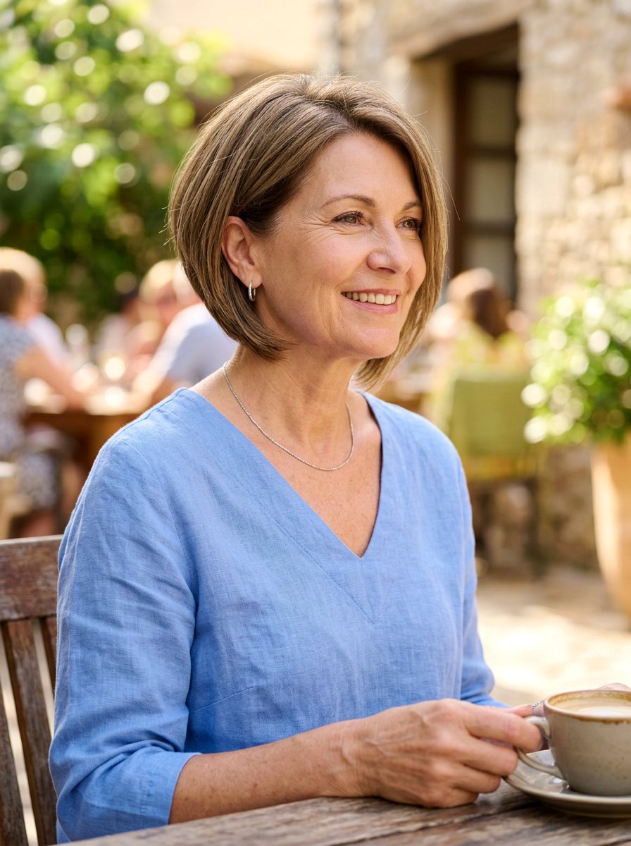 Angled Bob Haircut - 20 elegant bob haircut for mature women - 20 elegant bob haircut for mature women