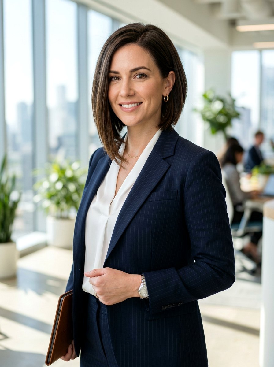 Angled Bob Haircut - 20 flattering haircut for triangle face women - 20 flattering haircut for triangle face women