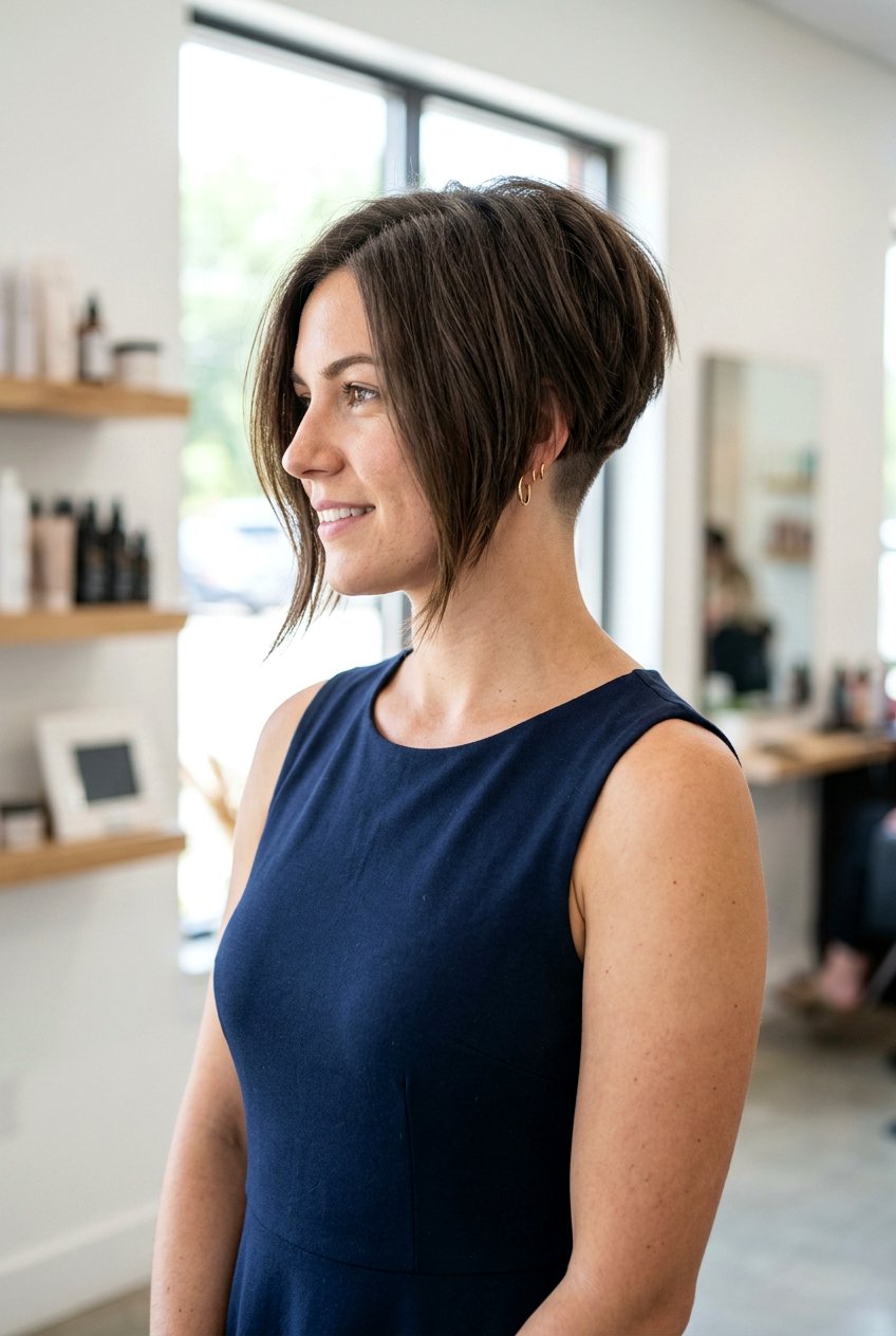 Angled Bob With Undercut Back - 20 edgy bob with undercut - 20 edgy bob with undercut