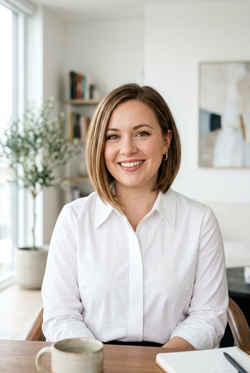 Angled Collarbone Bob for Round Face - 20 collarbone bob for round face - 20 collarbone bob for round face