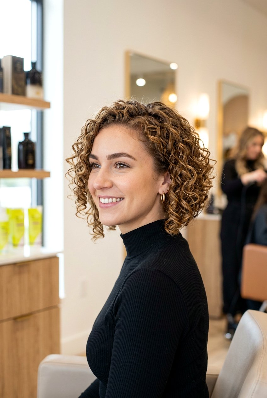 Angled Curly Bob For Fine Curly Hair - 20 curly bob for fine curly hair - 20 curly bob for fine curly hair